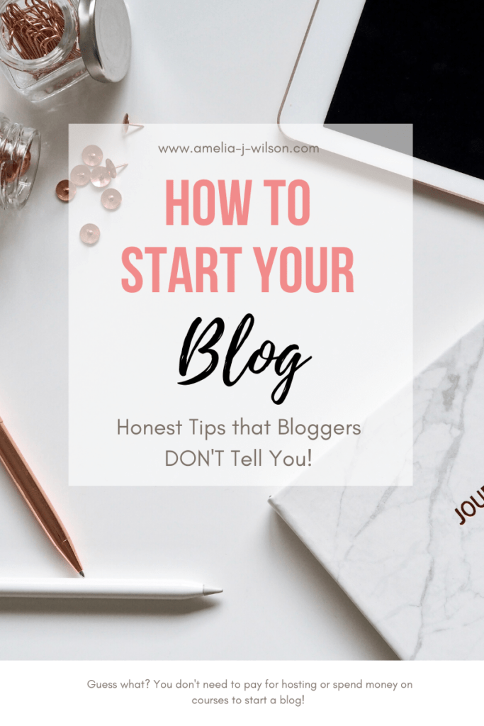 how to start your blog