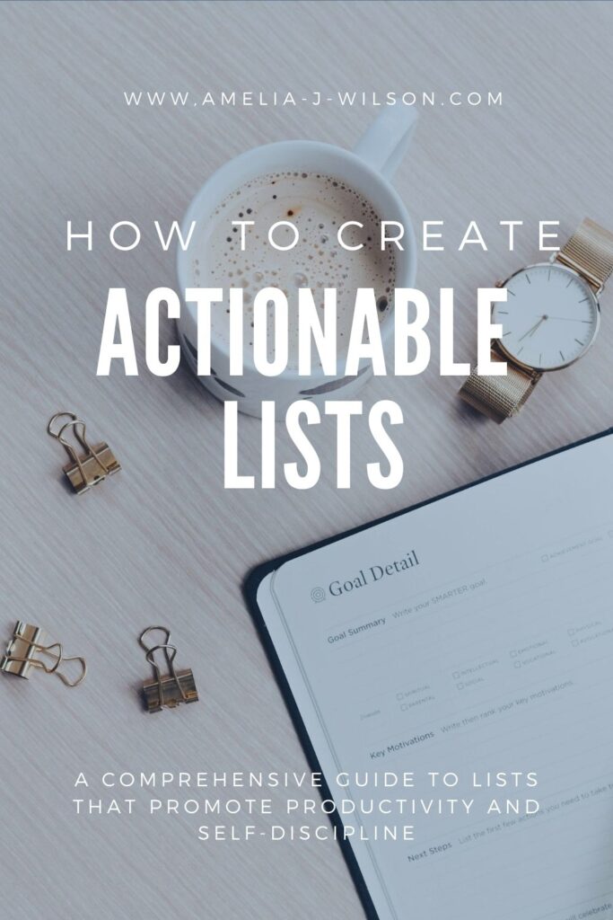 how to create actionable lists blog post