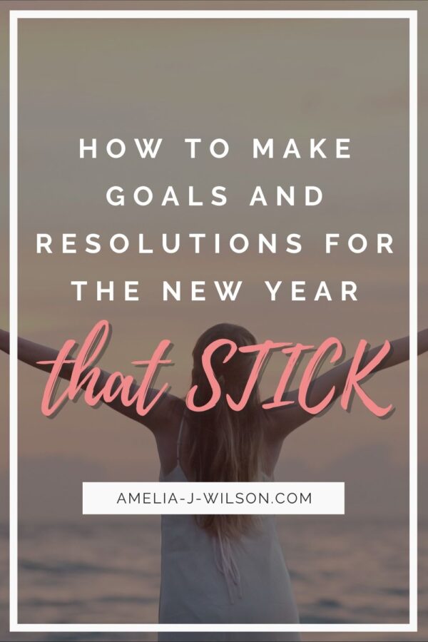 How to set goals for the new year and keep your resolutions – Amelia J. Wilson