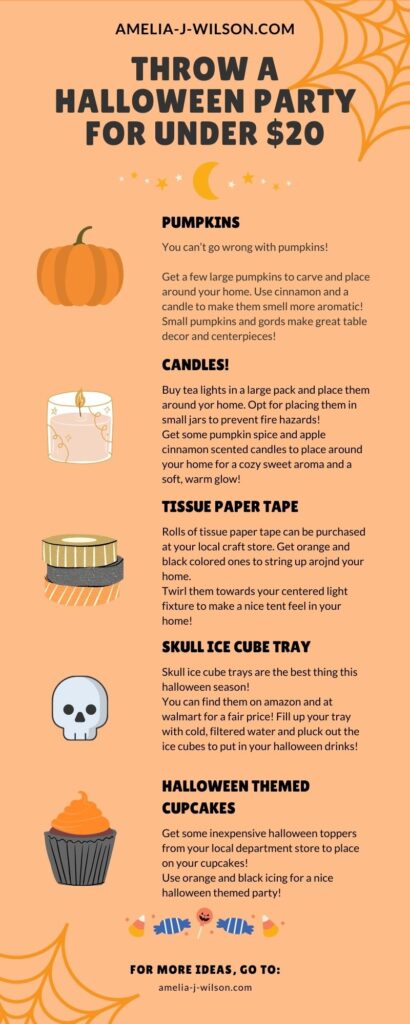halloween party infographic