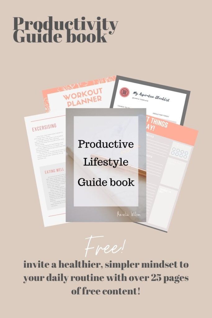 join the email list for a free productivity ebook and guide