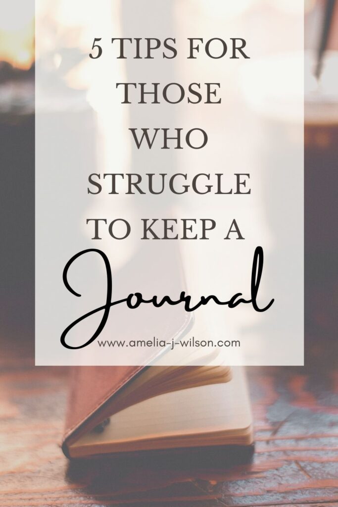 tips for people struggling to journal