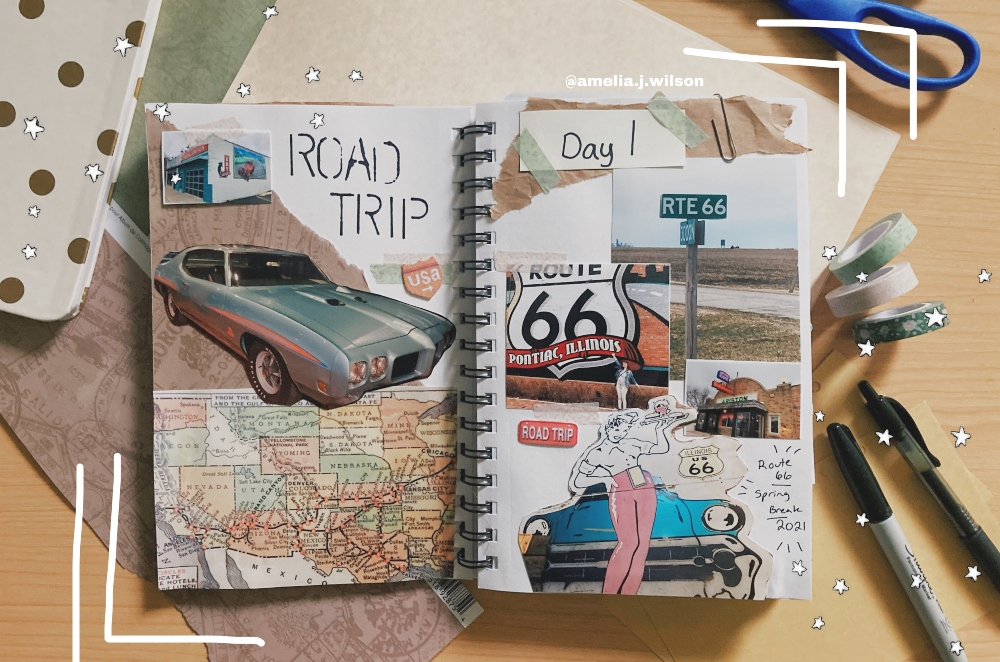 route 66 road trip title page