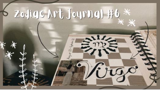 virgo art journal spread