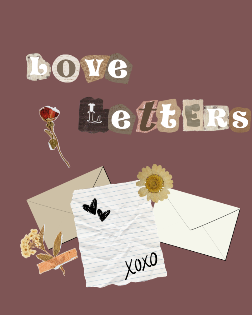 love letters scrapbook photo collage