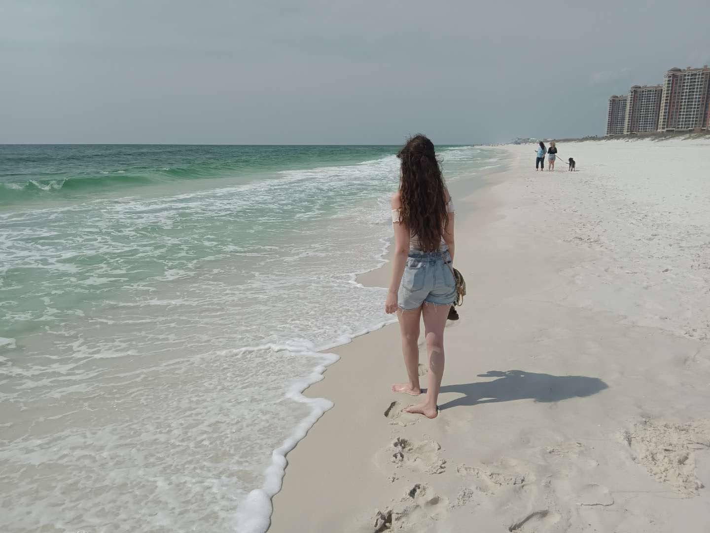 amelia j wilson at the beach