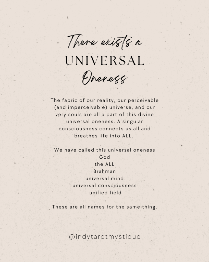 universal oneness instagram post two